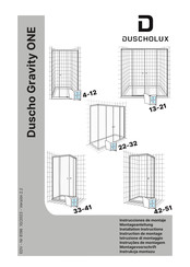 Duscholux Duscho Gravity ONE 33-41 Montageanleitung