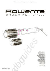 Rowenta BRUSH ACTIV 1000 Gebrauchsanweisung