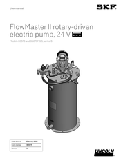 Skf FlowMaster II B Serie Benutzerhandbuch