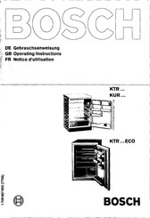 Bosch KTR Serie Gebrauchsanweisung
