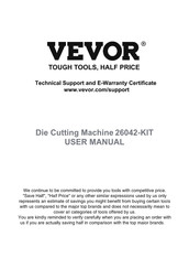 VEVOR 26042-KIT Benutzerhandbuch