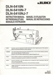 JUKI DLN-5410N Betriebsanleitung