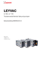 LEYBOLD LEYVAC LV 140 Gebrauchsanleitung
