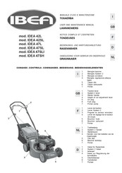 IBEA IDEA 47SL Bedienungs- Und Wartungsanleitung