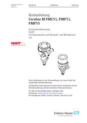Endress+Hauser Cerabar M PMC51 Kurzanleitung