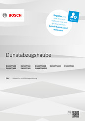 Bosch DWK87FN6RM Gebrauchs- Und Montageanleitung