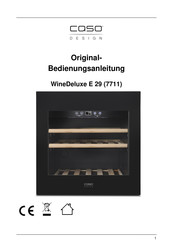 CASO DESIGN WineDeluxe E 29 Original Bedienungsanleitung