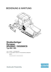 Atlas Copco Dynapac 892 Bedienung Und Wartung