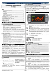 Emerson Dixell XR40CX-5N0C1 Installations- Und Bedienungsanweisung