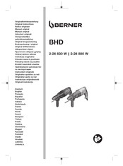 Berner BHD 2-26 830 W Originalbetriebsanleitung