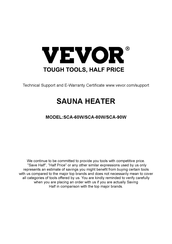 VEVOR SCA-80W Bedienungsanleitung