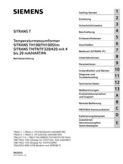 Siemens SITRANS TF420 Betriebsanleitung