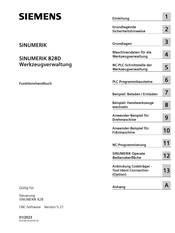 Siemens SINUMERIK 828D Funktionshandbuch