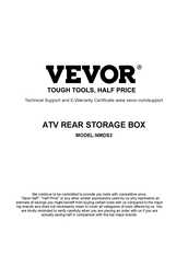 Vevor NMDS3 Bedienungsanleitung