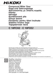 HIKOKI C 10FCH2 Bedienungsanleitung