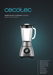 Cecotec POWER BLACK TITANIUM 2500MAX Bedienungsanleitung