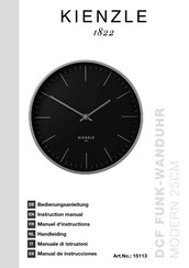 Bresser KIENZLE Modern Anthracite Bedienungsanleitung