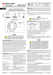 Honeywell NOTIFIER NFSTI-OPT Installations- Und Wartungsanleitung