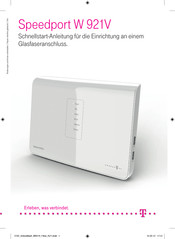 T-Mobile Speedport W 921V Schnellstartanleitung