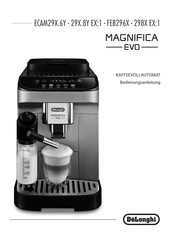 DeLonghi MAGNIFICA EVO ECAM292.81.B EX:1 Bedienungsanleitung