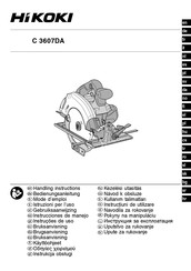 HIKOKI C3607DA W2Z Bedienungsanleitung