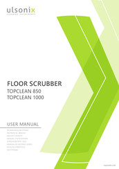 ulsonix TOPCLEAN 850 Bedienungsanleitung