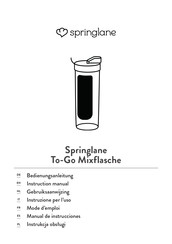 Springlane To-Go Mixflasche Bedienungsanleitung