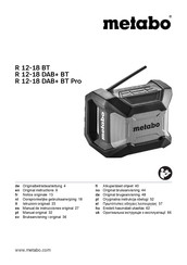 Metabo R 12-18 BT Originalbetriebsanleitung