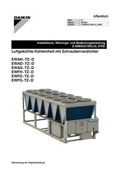 Daikin EWFD TZ D Serie Installations-, Wartungs-, Und Bedienungsanleitung