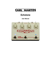 Carl Martin Echotone Bedienungsanleitung