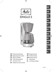 Melitta Single 5 Gebrauchsanleitung