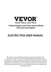 VEVOR Z1G-DS-107M Bedienungsanleitung