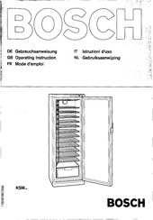 Bosch KSW Serie Gebrauchsanweisung