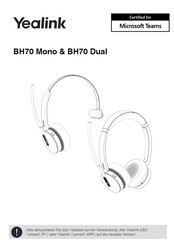Yealink BH70 Mono Bedienungsanleitung