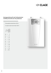 clage CEX-U Montageanleitung Für Den Fachhandwerker