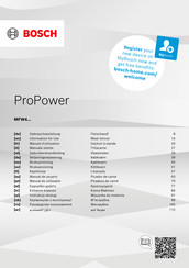 Bosch ProPower MFW4 Serie Gebrauchsanleitung