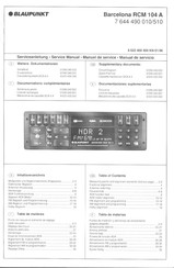 Blaupunkt Barcelona RCM 104 A TIM Bedienungsanleitung