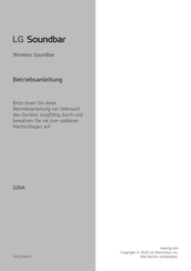 Lg S20A Betriebsanleitung