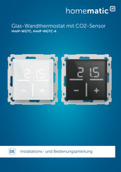 eQ-3 homematic IP HmIP-WGTC Installations- Und Bedienungsanleitung