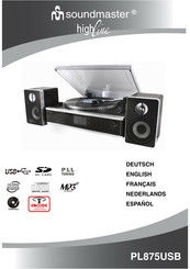 SOUNDMASTER PL875USB Bedienungsanleitung
