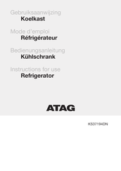 Atag KS37194DN Bedienungsanleitung