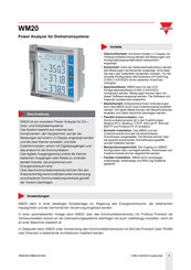 Carlo Gavazzi WM20 Bedienungsanleitung