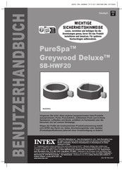 Intex PureSpa Greywood Deluxe SB-HWF20 Benutzerhandbuch