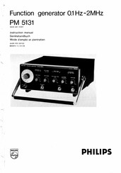 Philips PM 5131 Gerätehandbuch