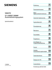 Siemens Simatic S7-1500/ET 200MP Systemhandbuch