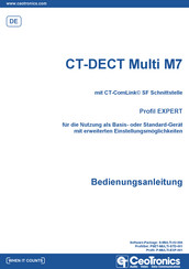 CeoTronics CT-DECT Multi M7 Bedienungsanleitung
