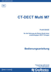 CeoTronics CT-DECT Multi M7 Bedienungsanleitung