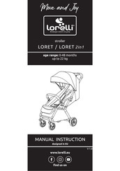 Lorelli LORET 2in1 Bedienungsanleitung