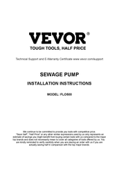VEVOR FLO500 Installationsanleitung