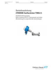 Endress+Hauser iTHERM SurfaceLine TM611 Betriebsanleitung